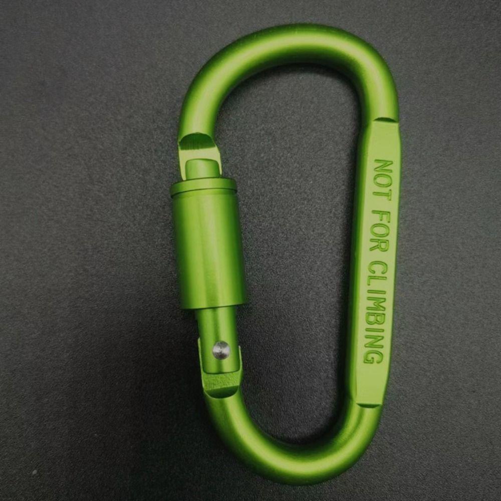 Multi Colors Safety Buckle with Lock D-shape Carabiner Camping Hiking Hook  Outdoor Tool