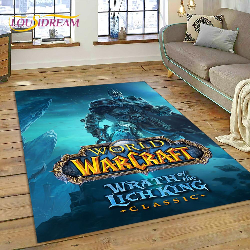 ВАУ, Коврик-ковер World of Warcraft Охотник на демонов, Король-лич для гостиной, спальни, домашнего декора, Нескользящее украшение для дивана