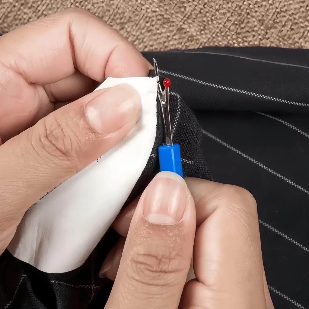 4pcs Blue Sewing Seam Ripper Set with Thread Cutter, Handle Needlework Tool and Scissors - Essential DIY Sewing Craft Tools