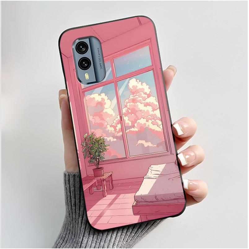 Чехол для телефона Nokia X30 XR21 5G Матовый черный Мягкий силикон Ультратонкий Тонкий Чехол Роскошный Дракон Милый Крутой Мальчики Девочки Оболочка