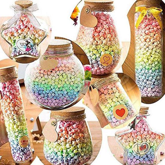 1350/360/520 шт. красочные бумажные полоски со звездами оригами сплошной цвет DIY ремесленные украшения подарок детский сад обучающие материалы