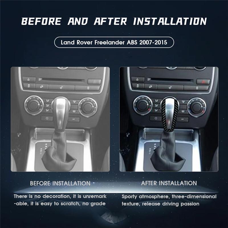 Car Gear Shift Knob Head Cover Case For Land Rover Freelander 2 LR2 2007-2015 Gear Lever Decorative Trim Stickers Accessories