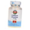 Литий Оротат, Lithium Orotate 5, KAL  60вегкапс (36424005)