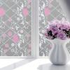 Самоклеящаяся цветочная пленка для конфиденциальности шириной 60 см, контроль тепла и защита от УФ-лучей, непрозрачная вырезаемая наклейка для дверей/окон дома и офиса