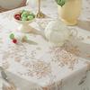 Французская кружевная скатерть с вырезами, Ретро романтическая белая скатерть с оборками и дизайном вырезанных цветов, Свадебное украшение, Накидка на шкафы