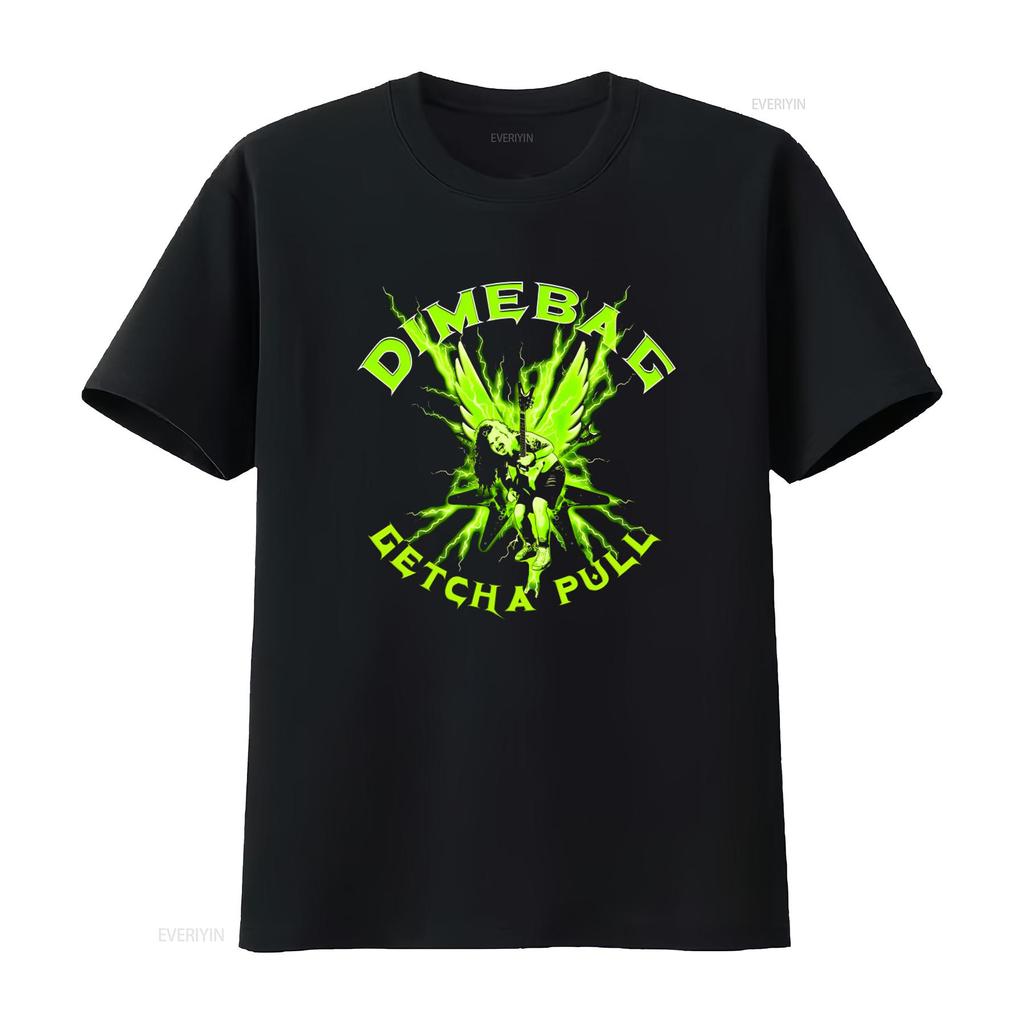 Rare Dimebag Darrell Getcha Pull Green Lightning Guitarist T Shirt Full Size S 5XL BC821 Long s vintage Washed Breathable