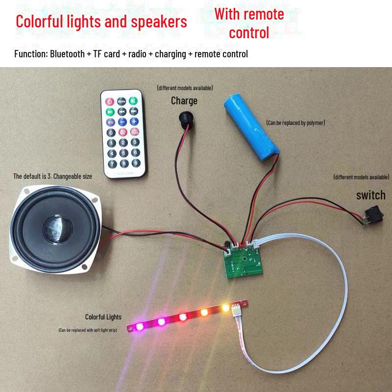 Печатная плата динамика Bluetooth RGB Magic Light с функцией ручного и дистанционного управления LA08