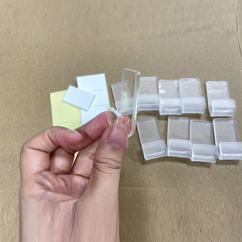 10Pcs/set Vinyl Record Display Shelf High Transparent Wall Mounted Acrylic Record Rack Hook No Screw Photo CD Record Wall Hook