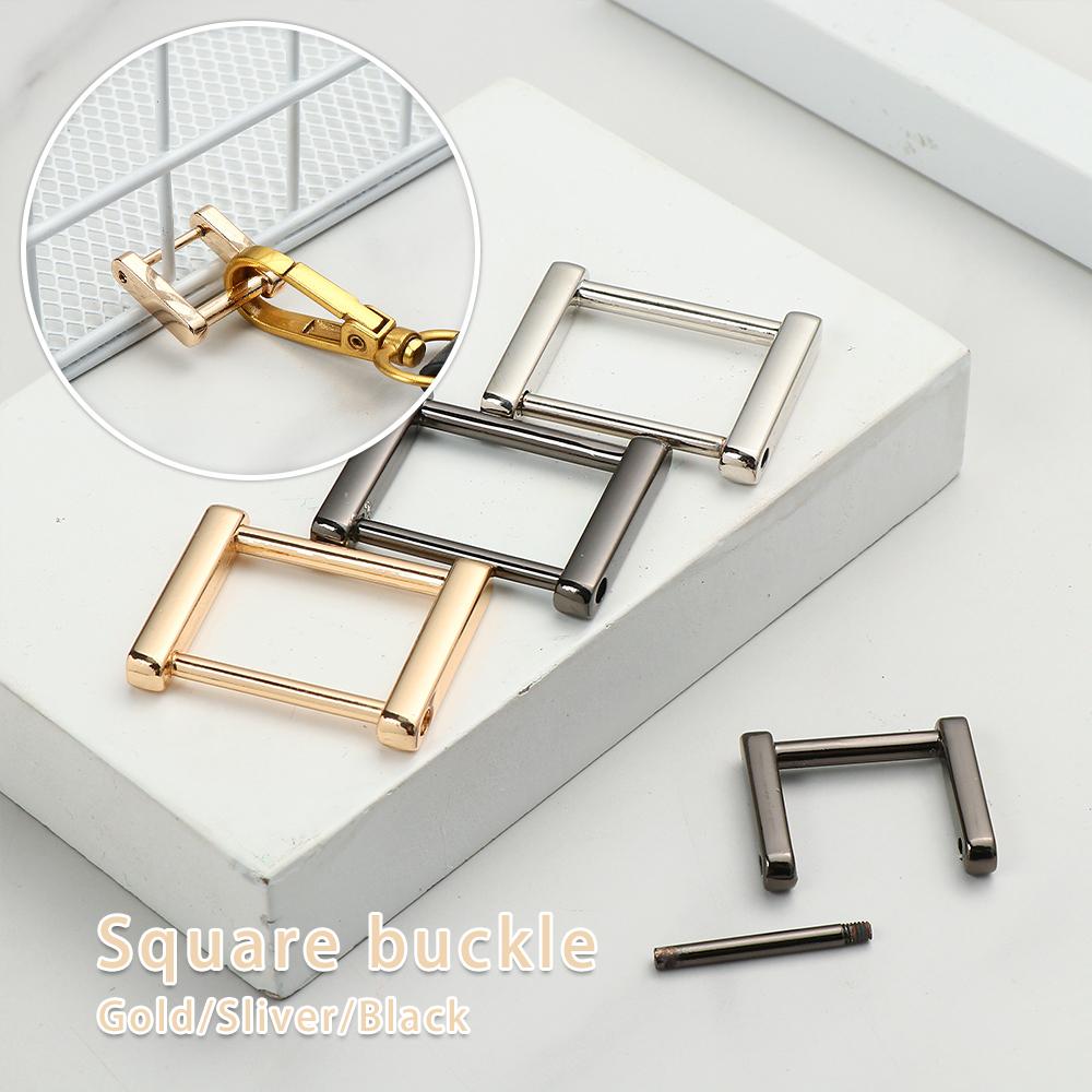 Кожаный ремесло Съемная застежка Соединительный ремешок Винт Кольца Пряжка Петля для сумки Прямоугольные кольца Пряжка