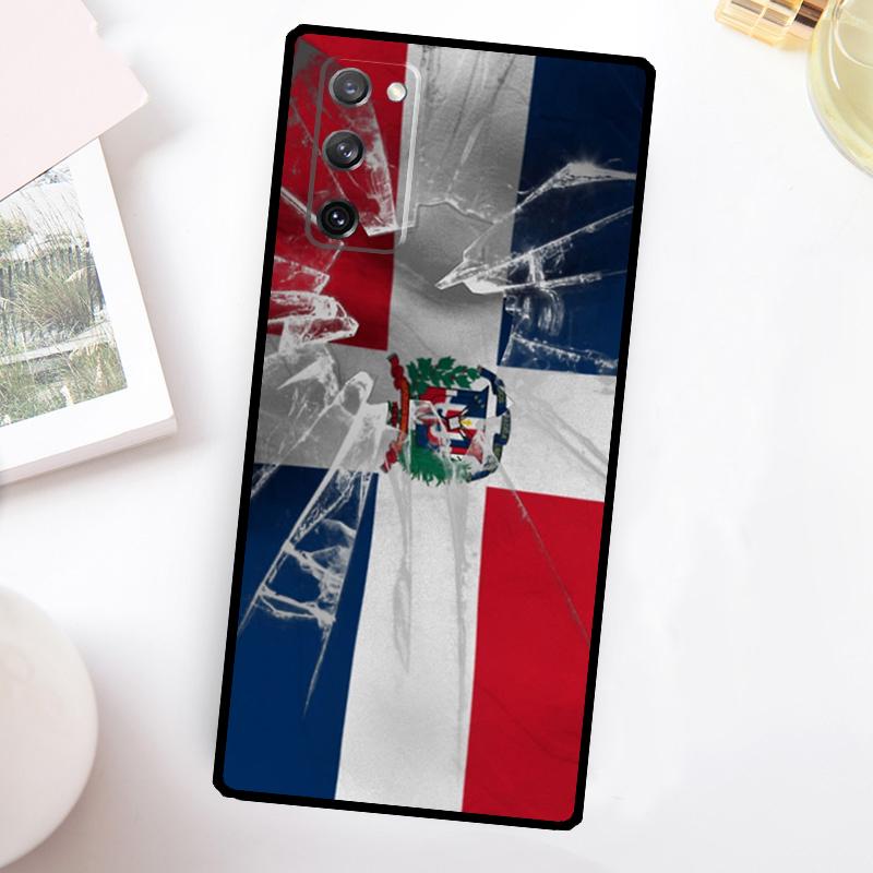 Dominican Republic Flag Phone Case For Samsung Galaxy S25 Ultra S24 FE S20 S21 FE S22 S23 Plus S9 S10 S25 FE Cover
