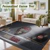 Crystal Velvet Square Rug Custom NameNirvana Pattern Non Slip Home Floor Decor Rug