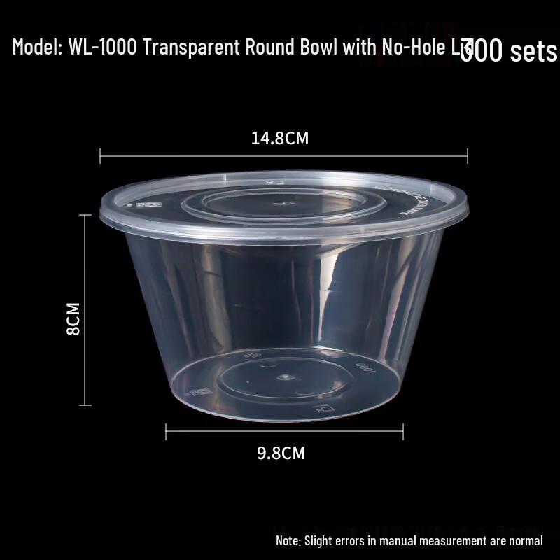 Одноразовые круглые контейнеры для еды на вынос