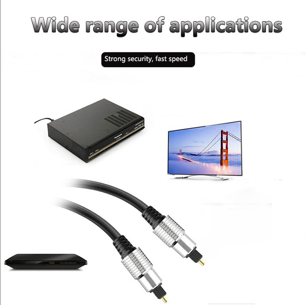 Clear Sound Digital Sound Cable Gold Plated Fiber Optic Cable Optical Sound Cable TVs