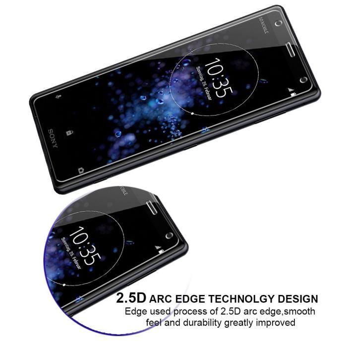 Film de protection d'écran - PHONILLICO - Sony Xperia XZ2 - Pack de 3 - Ultra résistant - Anti-rayures