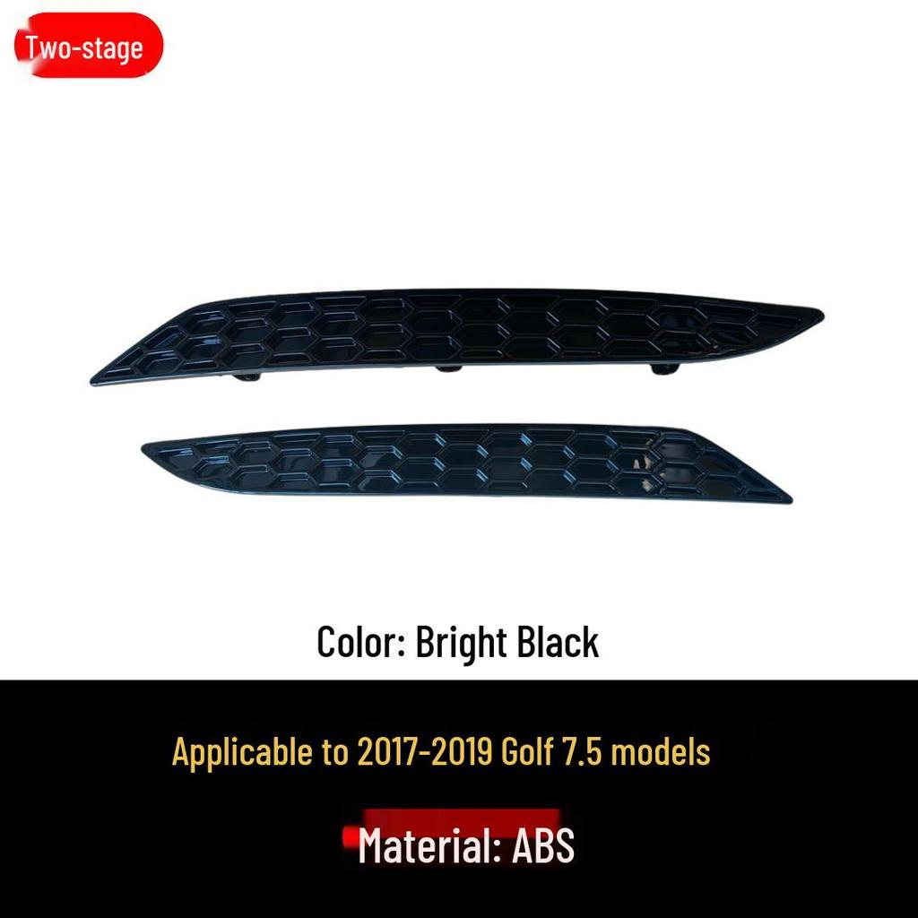 Совместимо с Golf 7-7.5 (2013-2019) Ретрофит декоративной накладки заднего бампера "соты", замена декоративной накладки отражателя.