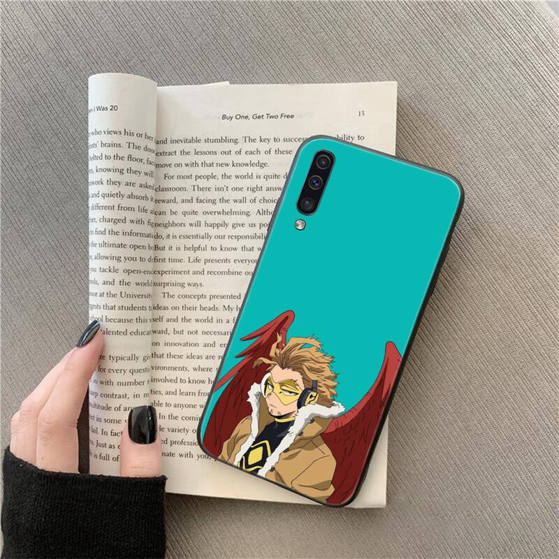 Чехол для телефона с изображением аниме MHA Hawks BNHA для Samsung Galaxy A51 A71 A52 A12 A50 A32 A21S A70 A31 A21 A11 A12 M31 A02