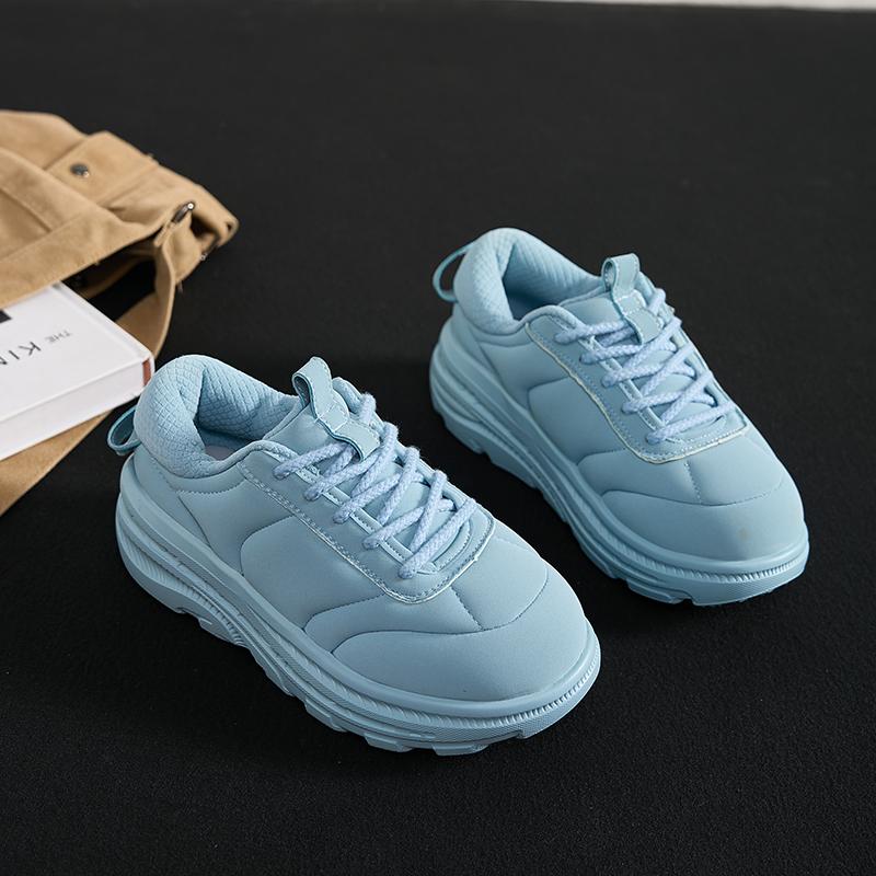 Мода 2025 Новые женские туфли на платформе в стиле «папины кроссовки» конфетных цветов с ремешками, повседневная обувь на утолщенной подошве, спортивные кроссовки для бега