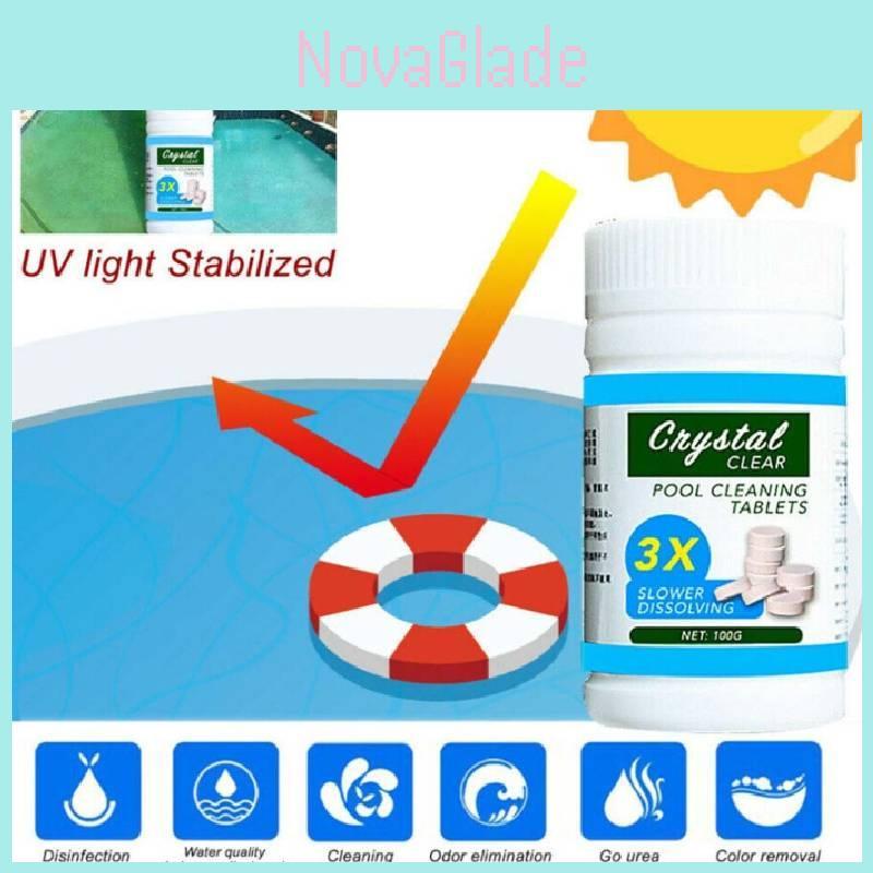 Эффективные таблетки для очистки бассейна для сверкающе чистых общественных бассейнов