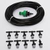 10m Garden Patio Water Misting Sprinkler System Grass Plant Irrigation Mist Nozzle