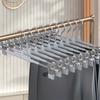 10pack Trouser Hanger Clip Retractable Wardrobe Household Traceless JK Hanger Clothes Hanger Collection Stainless Steel Skirt Clip Drying Clip