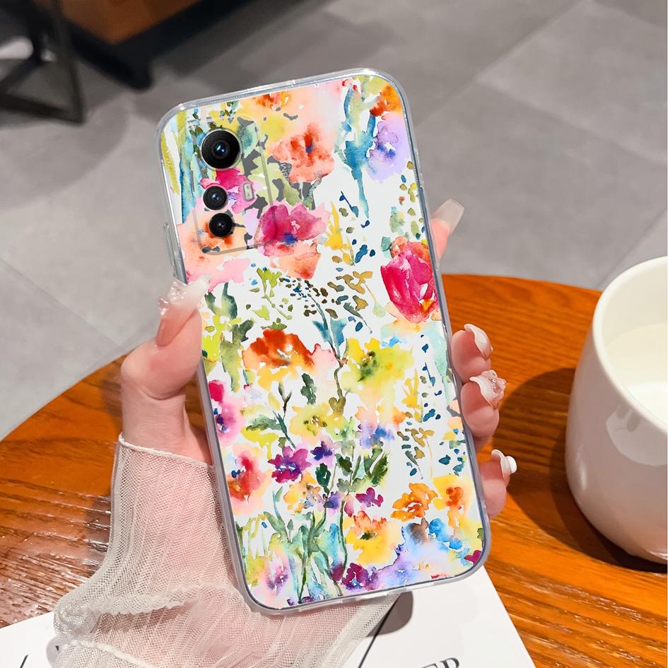 Чехол для телефона для Xiaomi Redmi Note 8, 9, 10, 11, 12 A1 + A2 + Plus 4A 5A, модный литературный цветочный чехол, противоударный прозрачный мягкий силиконовый чехол для Redmi, бампер