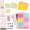 DIY Greeting Card Kits Includes 16 Cards 16 Envelopes with Decoration Accessories Handmade DIY Greeting Card Making Tool for Kid