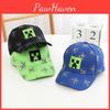 Cotton Minecraft Cartoon Children Baseball  Hat With Wide Brim For Use Outdoor