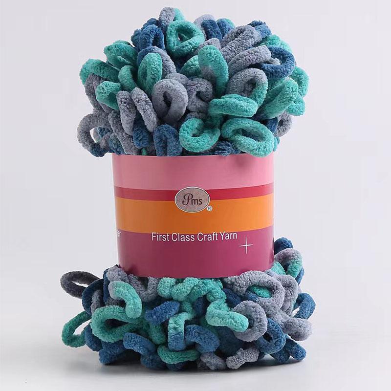 100g Velvet Chunky Yarn Crochet Scarf Finger Knitting Blanket DIY Hand-Woven Bulky Yarn Looped