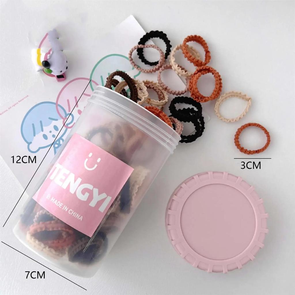 Girls' Colorful Elastic Hairbands Canned Lace Hair Rope High Elasticity Stretch Lace Rope Baby Ponytail Headband Don't Hurt Hair