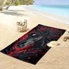 Majestic fiery stallion Print beach towel, quick drying, suitable for travel, outdoor sports, jogging, the beach and swimming, gift
