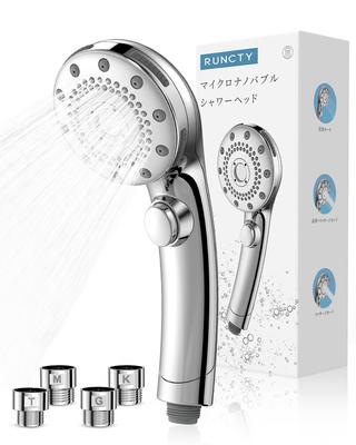 Душевая головка RUNCTY Micro Nano Bubble Shower Water 5 уровней потока воды Высокая степень очистки воды Stop Hand Water Protection Nano Bubble Shower Heat Beautiful