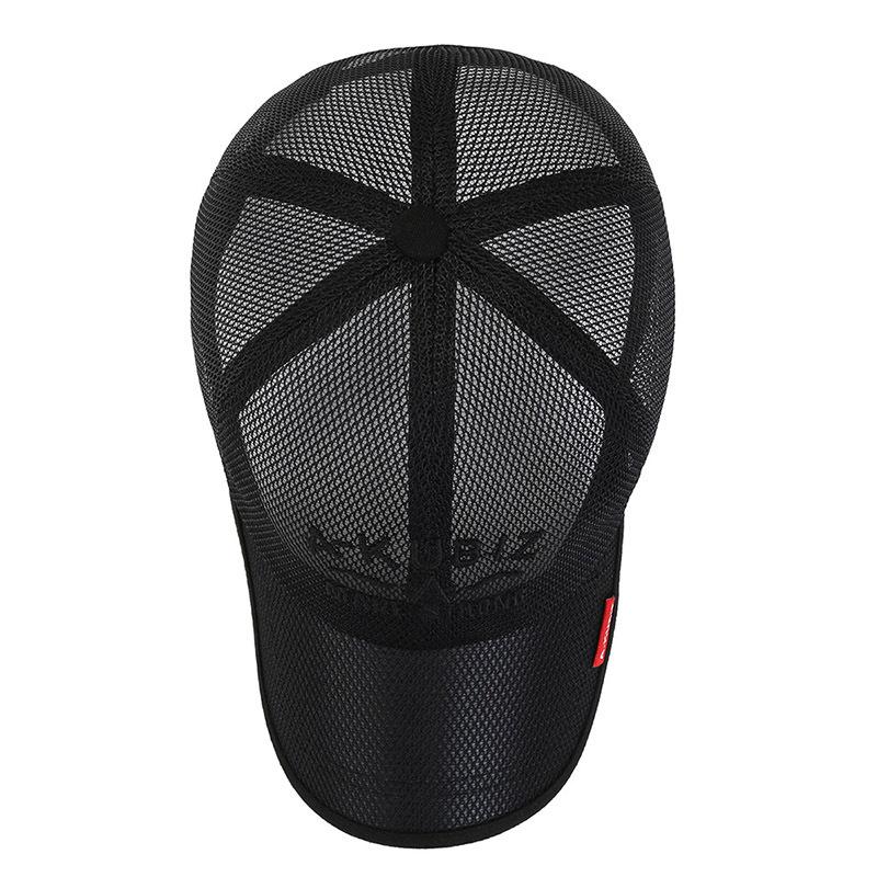 Мужская однотонная сетчатая бейсболка с застежкой snapback для активного отдыха