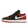 Детские кроссовки Air Jordan 1 Low GS Alternate Bred Toe Black White Gym-Red 553560-066