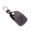 BKY Toyota Hiace Leather Smart Key Case 2 Button for Hiace Regius Ace Keychain (Black)