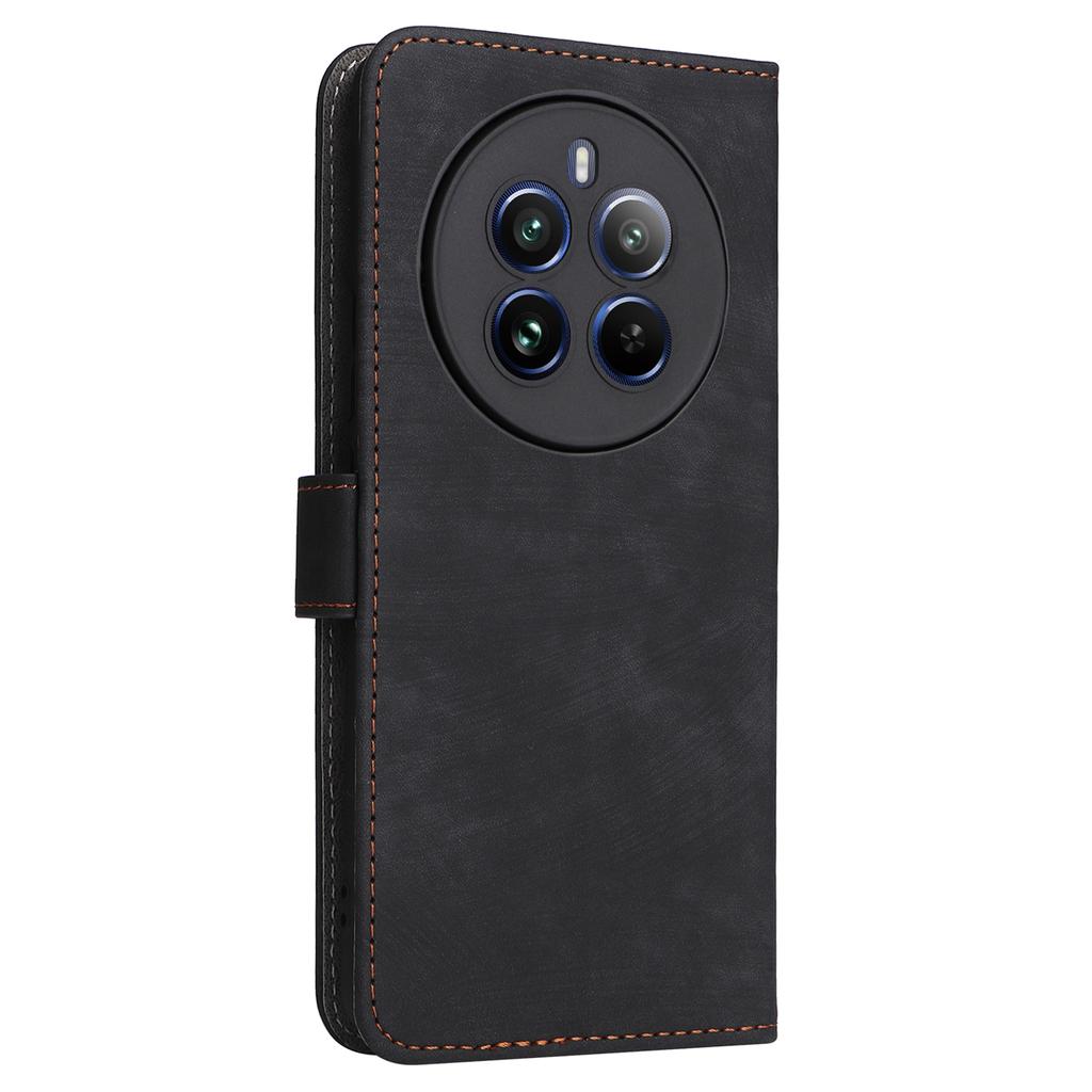 Чехол для Realme 12 Pro 5G/12 Pro+ 5G, кожаный чехол-книжка с защитой от RFID и ремешком
