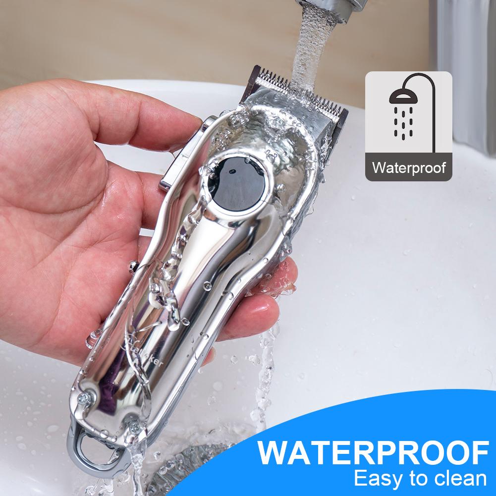 Hatteker Electric Trimmer  LCD Digital Display Cordless Haircut Kit with Professional Barber-Grade Cutting for Precision Shave Styling