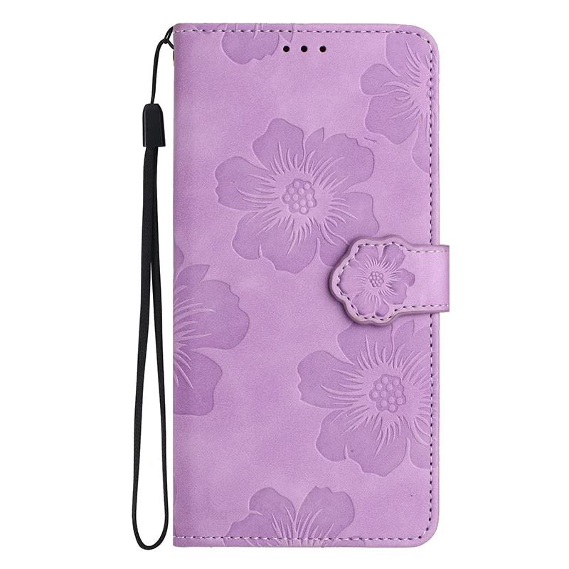 Чехол-бумажник с рисунком бабочек и цветов из ПУ-кожи для iPhone 16 15 14 Plus 13 12 11 Pro Max X XR XS Max 10, с защелкой, держателем для карт, ремешком
