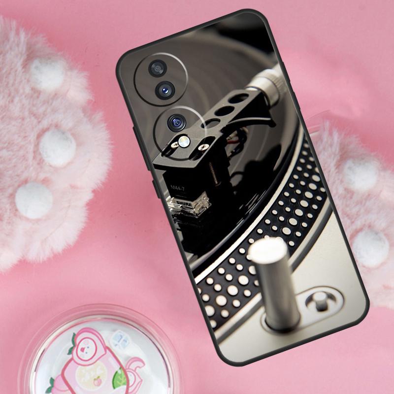 Vinyl DJ Record Art Case For Honor 70 90 50 Lite X9c X8a X8b X9b X9a X8 X9 Honor 200 Lite Magic 5 6 7 Pro Cover