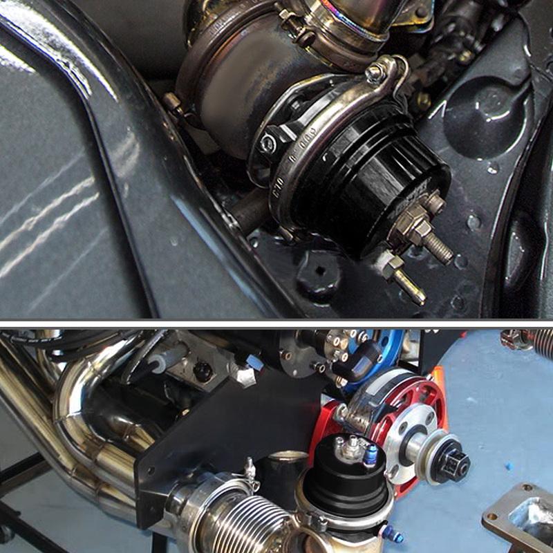 PQY - 60mm Wastegate Turbo External Kit With V-band Flange & Clamp Universal Turbo External Waste Gate For Turbo Manifold 5891BK