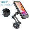 360°Rotation Adjustable Waterproof Motorcycle Phone Mount Cell Phone Holder for Motorcycle Bike Handlebars with Touch Screen