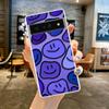 Модный Простой Чехол-Накладка с Улыбающимся Лицом для Пары на Телефон Google Pixel 8 7 6 5 4 4XL TPU 7A 6A 5A 4A 3A 3AXLPro 5G Прозрачный Корпус