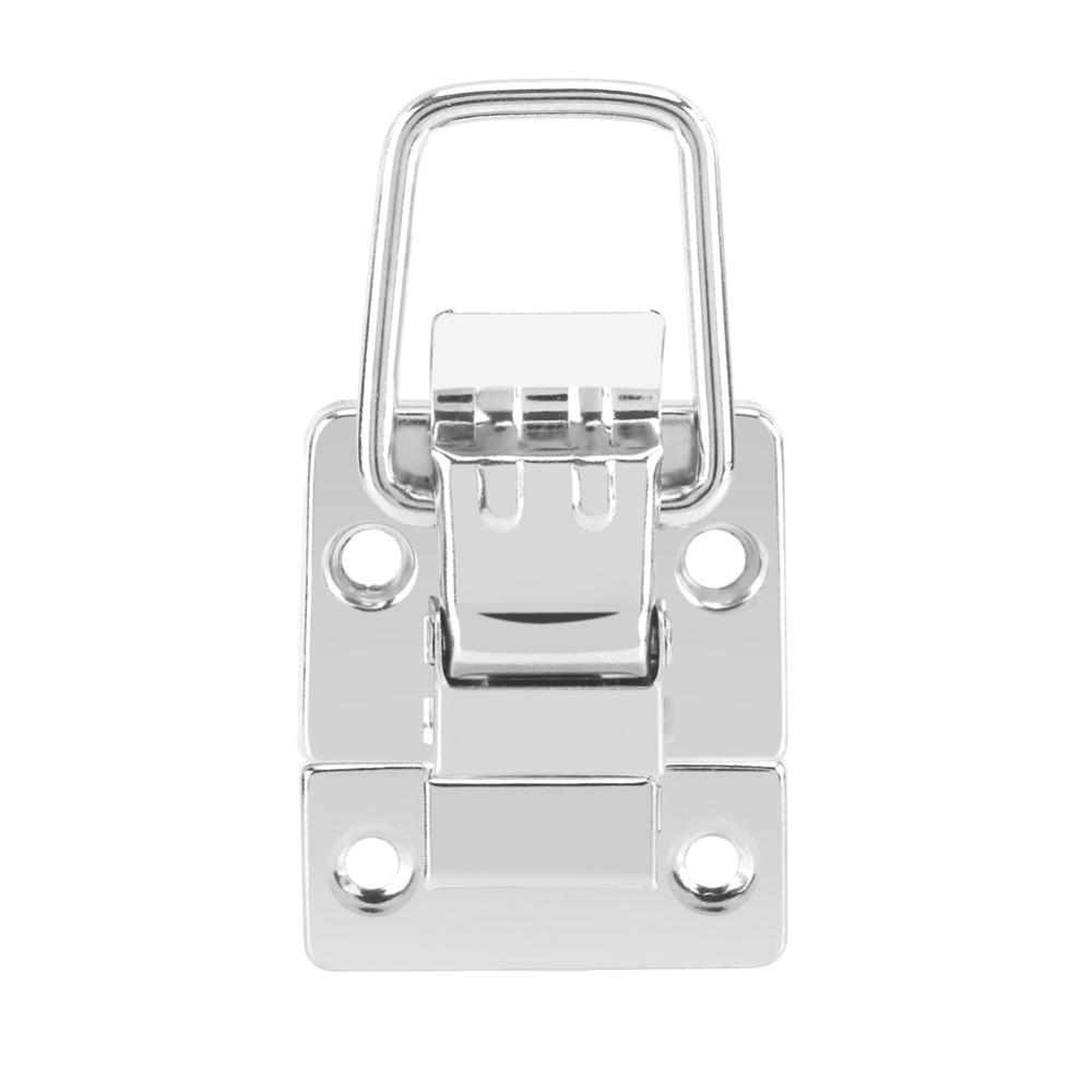 10pcs Silver Hasp Latch Hardware 30*44mm Fastener Toggle Latch Durable Toggle Latch Catch Cabinet