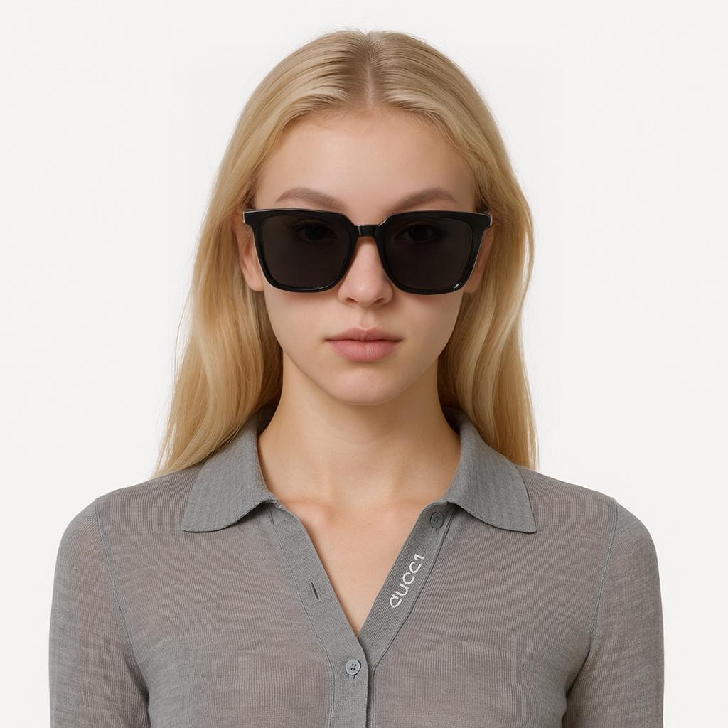 Saint Laurent Full Frame Square Sunglasses Women sunglasses Black SLM146K