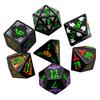 Halloween Dice 7pcs Polyhedral Dice Set D&D with Ghost, Pumpkin Pattern for DND Role Playing Game Board Game