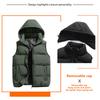 Men's Down-Filled Vest Winter Insulated Outdoor Vest Thickened Sleeveless Jacket