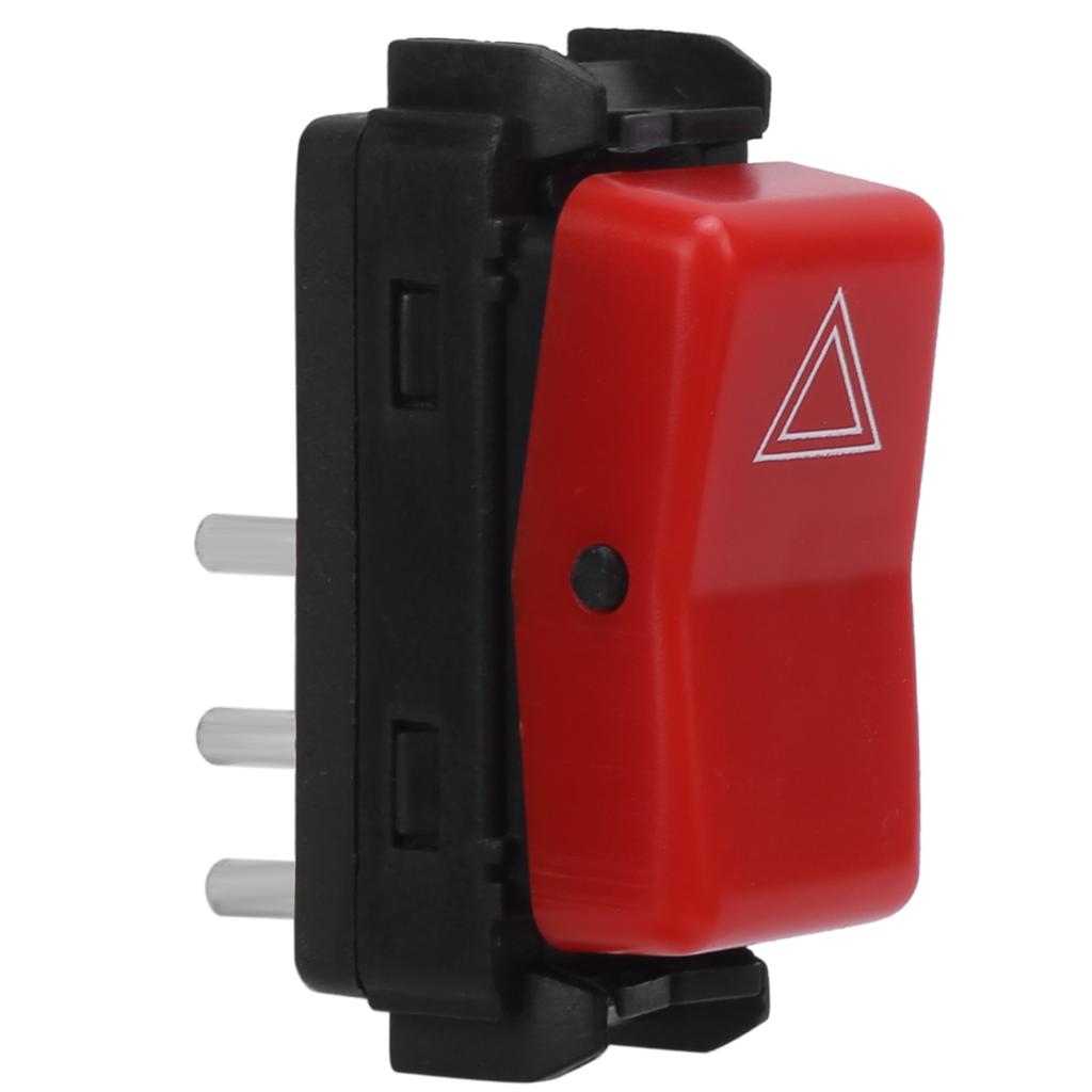 Warning Hazard Light Emergency Flasher Switch 1248200110 Red Replacement for Mercedes W124 W201 W202