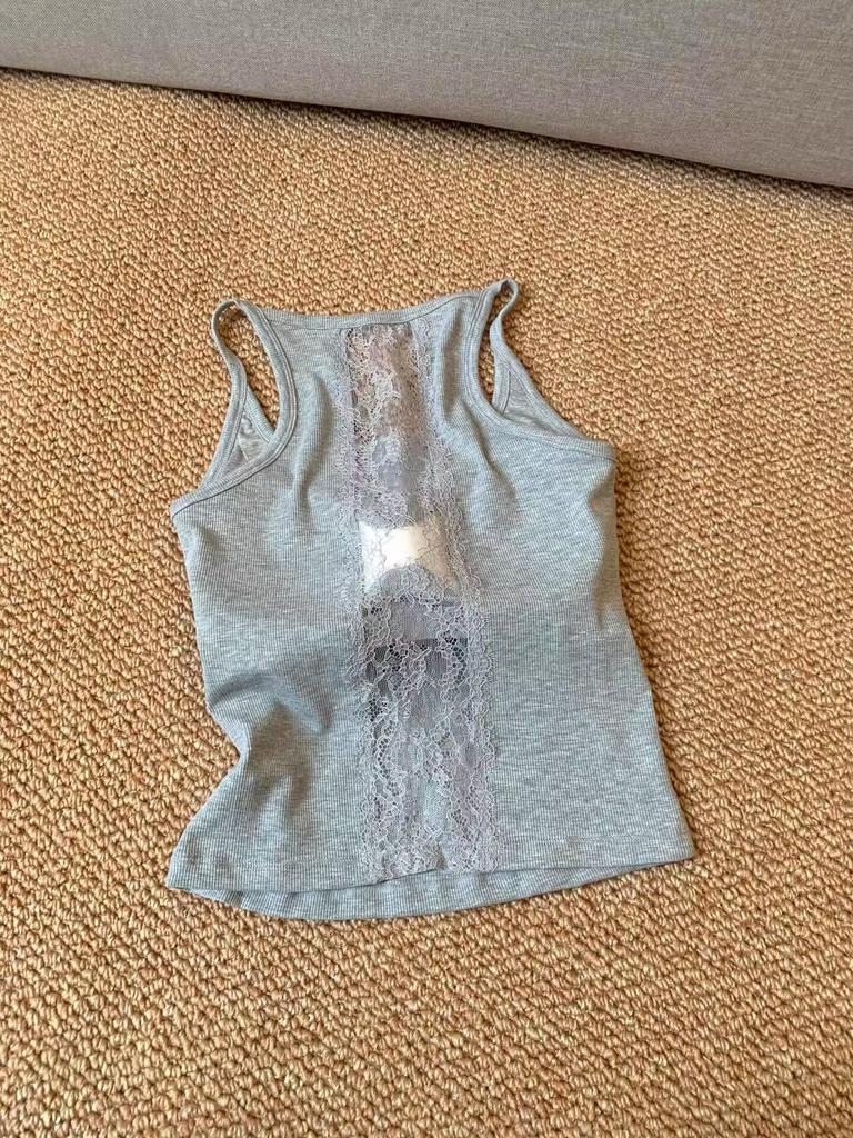 Настоятельно рекомендуется: Женский летний кружевной жилет с открытой спиной и нагрудными вкладышами