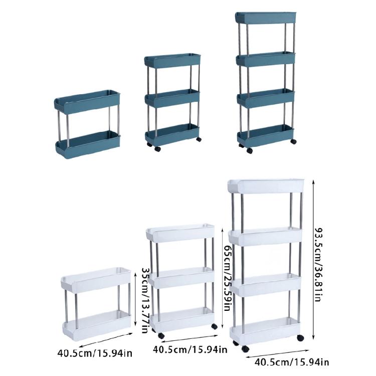 Функциональная полка на колесиках, тележка, экономящая место, мобильная хозяйственная тележка, держатель для хранения на кухне