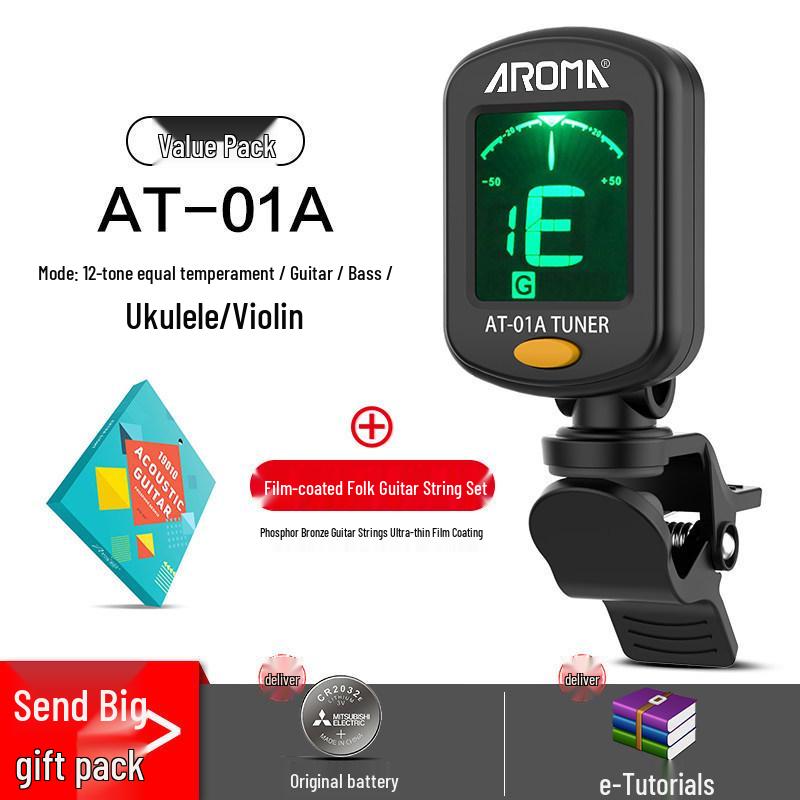 Универсальный электронный тюнер Anoma для гитары, укулеле и скрипки