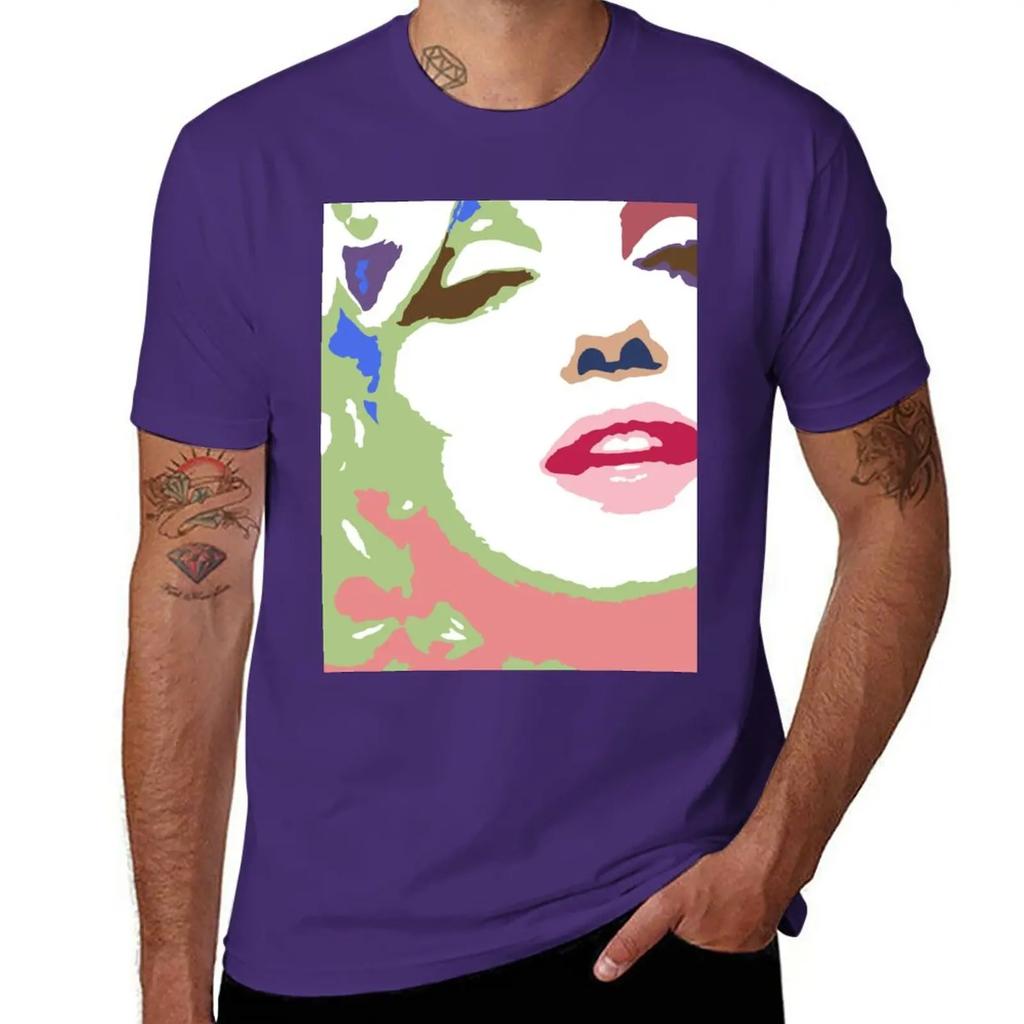 Marilyn Monroe Pop Art T-Shirt aesthetic clothes tops heavyweights customizeds Men's t-shirts
